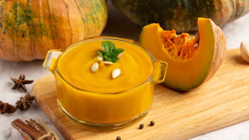 Sopa de abóbora com gengibre: um toque exótico e funcional